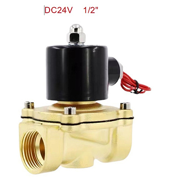 Электромагнитный клапан DC24V, нормально закрытый, 1/2 2W-160-15