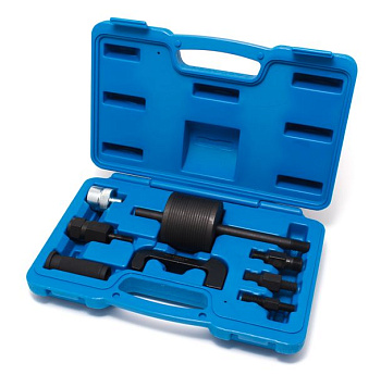 Съемник дизельных форсунок 9 предметов (обратный молоток), в кейсе ROCKFORCE RF-909G5 3580