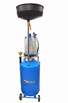 Установка для слива масла 70 литров c щупами и предкамерой TOC-365