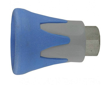 Пластиковая защита форсунки (синяя), 500bar, 1/4внут, нерж.сталь