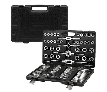 Набор метчиков и плашек метрический 110пр. 60358 FK-B110-1