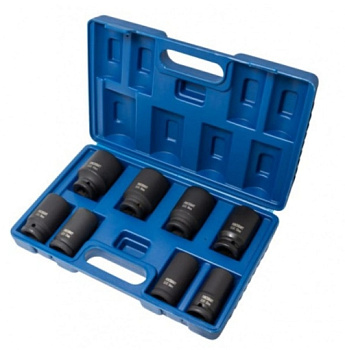 FK-6081-5MPB Набор головок ударных глубоких, 8пр., 3/4" (22,24,27,30,32,36,38,41мм) FORCEKRAFT
