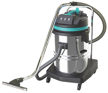 Пылеводосос 60л. нерж. 220V 3000W 3 турбины, TVC60-3