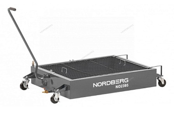 NO2395(G) NORDBERG Емкость для сбора масла на колесах, 95 л, серая (NO2395(G) NORDBERG)