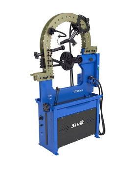 Стенд для правки автомобильных дисков Титан ALU Компакт (исполнение с эл. приводом) 