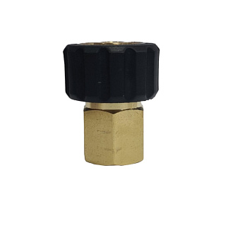 Переходник M22x1,5 гайка - 3/8 внут. (удлиненный), 400 бар, латунь