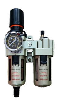 Блок подготовки воздуха (регулятор,фильтр маслораспылитель) AC4010-04D 1/2" 4000 л/мин