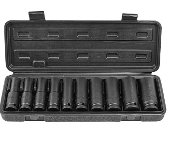 Набор головок ударных глубоких 10пр.,1/2" 6гр.(10,12-15,17,19,21,22,24мм) PA-4107-5MPB