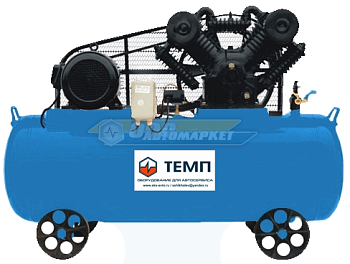 Компрессор ТЕМП TC500LA1300 500л, 1300л/мин, 12бар, 380V, 7,5кВт