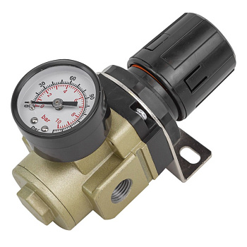 Регулятор давления воздуха "Profi" 1/4"(0-10bar,раб. температура 5°-60°) RF-AR3000-02