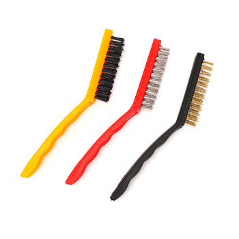 Набор щеток (2 железных, 1 пластик) 9см