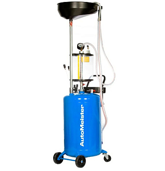 Установка для слива и откачки масла с колбой AutoMeister 70л T6197