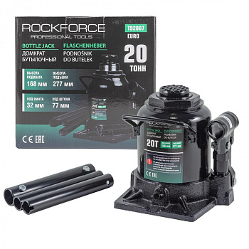 Домкрат бутылочный низкопрофильный 20 т. 190-330 ммRockForce RF-T92007(BR)(Euro)