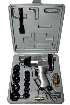 Пневмогайковерт 1/2 с головками, 500Нм,7000 об. в кейсе AB-08