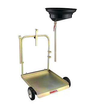 Тележка под бочку 180-220 кг, для сбора отработанного  масла, с воронкой