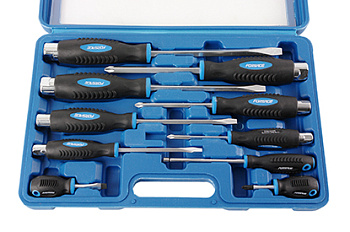 Набор отверток силовых магнитных "Profi"10 предметов FORSAGE F-7010