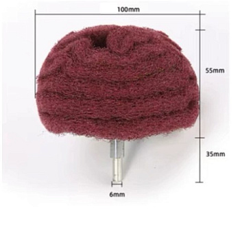 Абразивный полировальный круг с грибовидной головкой 100мм