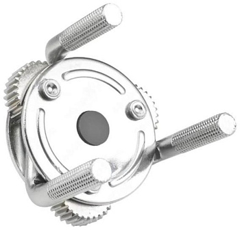 Съемник масляного фильтра ''краб''с ''круглым захватом''3/8''+адаптер 3/8''Мх1/2F (диаметр 63-102мм)