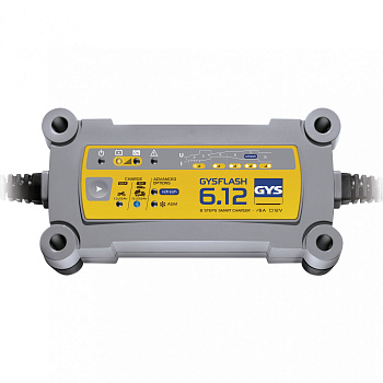 GYSflash 6.12 Зарядное устройство 12В, 0,8/6A, 1,2-125Ah,90Вт (029378) (029378 GYS (Франция))