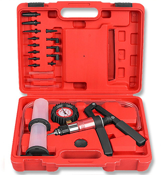 Приспособление вакуумное для проверки герметичности в наборе, 19 предметов