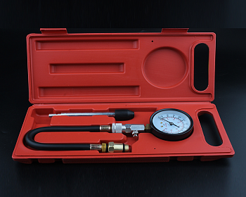 Индикатор компрессии бензинового двигателя Profi (0-21Bar, М14, М18 + жесткий прижимной адаптер)