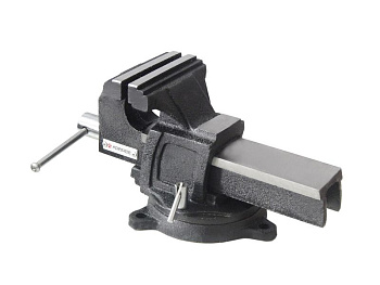 Тиски стальные усиленные поворотные с наковальней 10"-250мм Forsage F-6540910